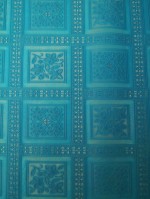 Tafelloper kant aqua   