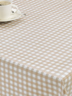 Tafelzeil naturel ruitje 14 mm