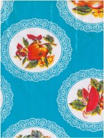 Kantcirkel fruit aquablauw