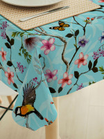 Tafelzeil mees aquablauw