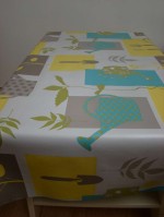 Zen art gieter aquablauw-geel