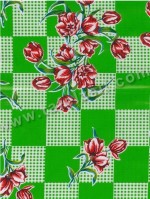 Tulp op ruit felgroen mex