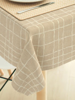 Tafelzeil ruit Kary effects beige