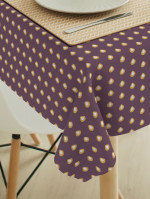 Tafelkleed Indonesian drops mauve-ocher