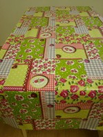 Patchwork Emely limegroen