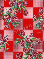 Tulp op ruit rood mex