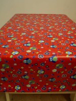 Uiltje rood-blauw pvc