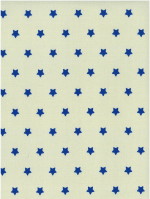 Sterretje naturel-kobaltblauw acryl