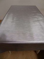 Tafelzeil metallic zilver pat. 