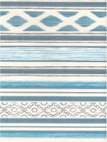 Streep Diara blauw geweven rug