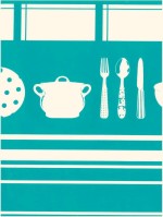 Keukengerei ruit petrol  