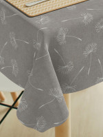 Tafelzeil schermbloem molton grijs