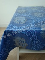 Lace medaillon blauw-goud