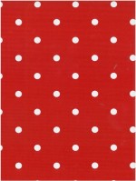 Plakfolie rood met witte stip 1 cm MAT