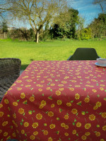 Tafelkleed Sunflower terracotta