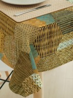 Tafelzeil hexagon riet