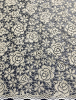 Kant roosje creme all-over