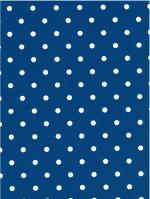 Plakfolie dots kobaltblauw 1 cm