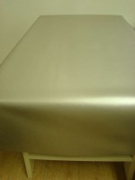 Tafelzeil geborsteld zilver 