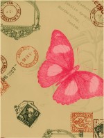 Tafelzeil butterflies naturel