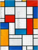 Plakfolie transparant Mondriaan 