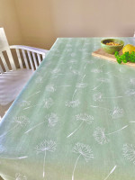 Tafelzeil schermbloem molton groen