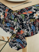 Tafelkleed Batik zwart