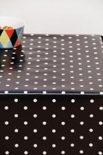 Polka dot PVC zwart