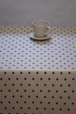 Sterretje naturel-kobaltblauw acryl