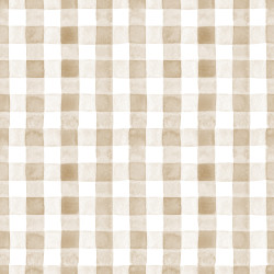 Tafelkleed ruitje aquarel beige