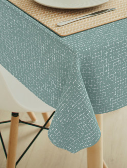 Tafelkleed Edita misty green