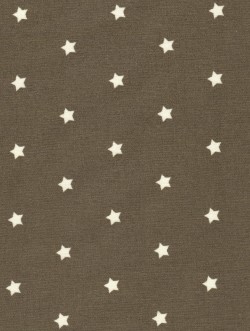 Sterretje taupe-wit acryl