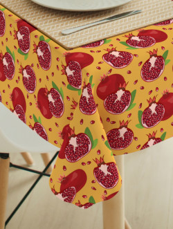 Tafelkleeed Pomegranate yellow-red