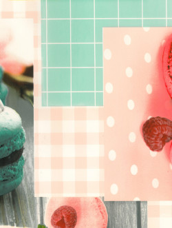 Fotoprint patchwork macarrons pastel