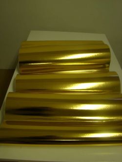 Plakfolie geborsteld goud