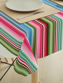 Serape green-blue-pink