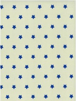 Sterretje naturel-kobaltblauw acryl