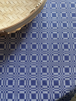 Pompdoek blauw