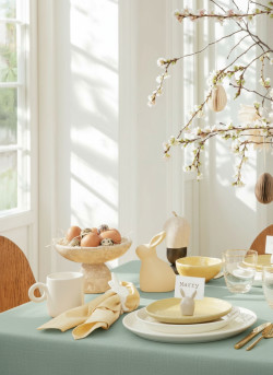 Tafelkleed op maat – 100% linnen zware kwaliteit – groen – zonder coating – wasmachinewasbaar tot 60 °C