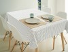 Tafelkleed polka zwart-wit