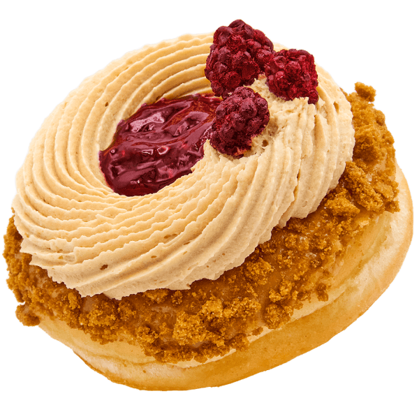 Blackberry Biscoff donut