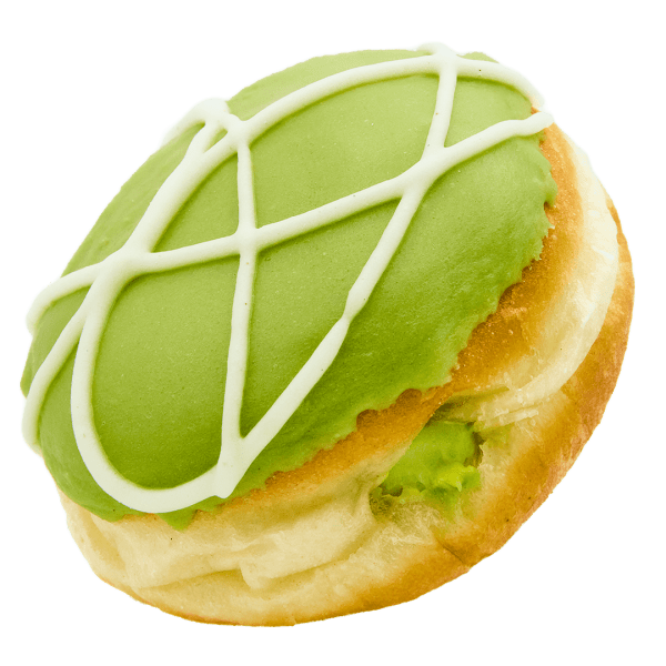 Matcha White Choc donut