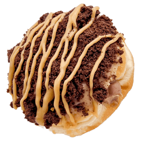 Peanut Brownie Caramel donut