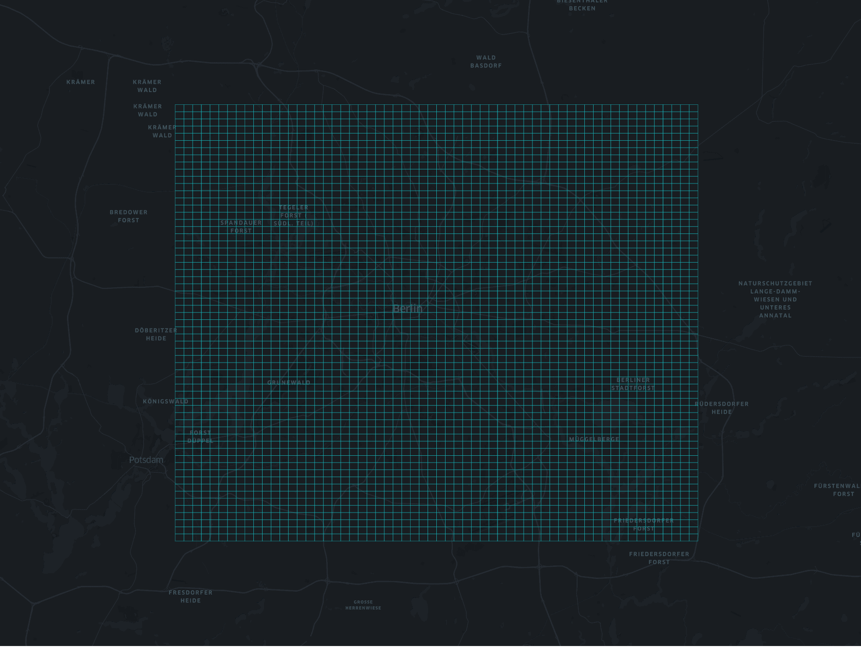 GeoHash grid of Berlin bounding box