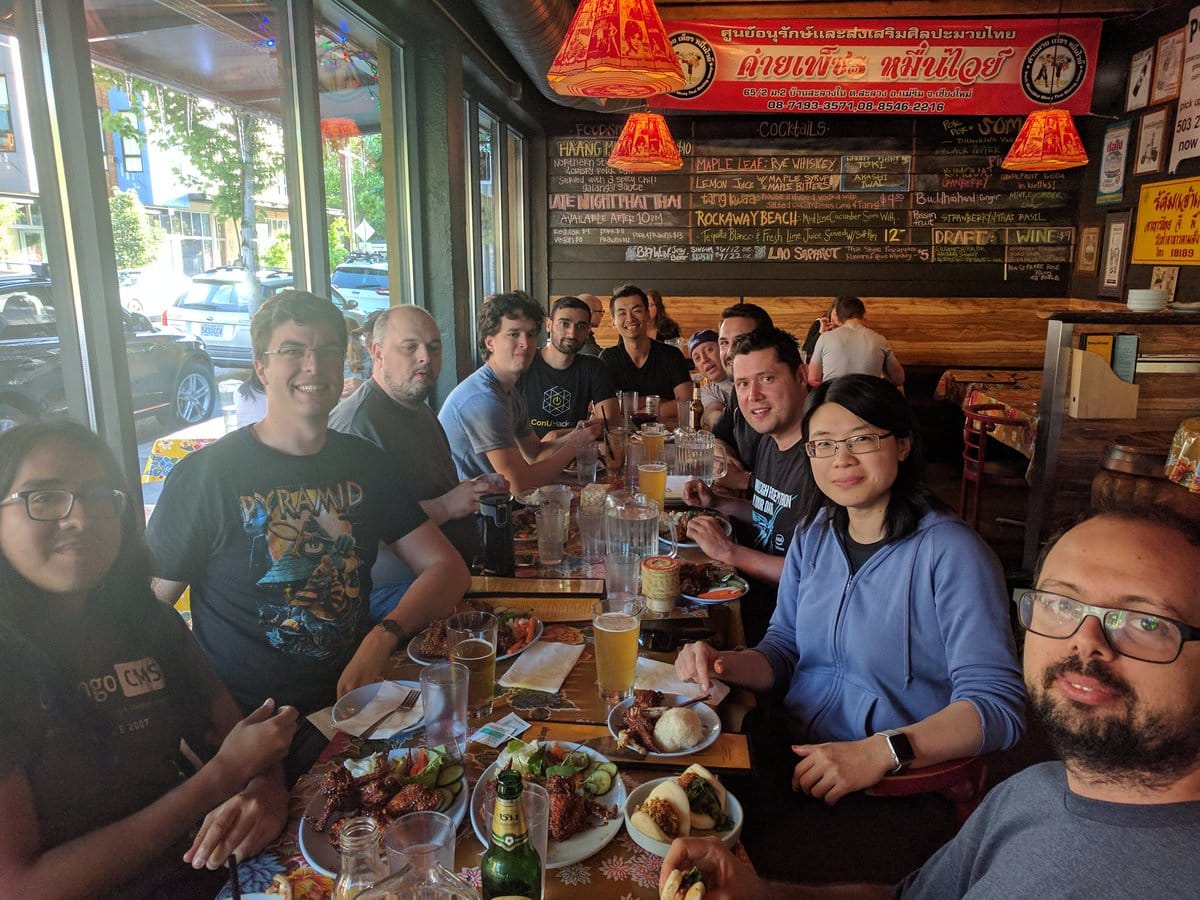 PyCon US 2017 Code Sprint Dinner at 