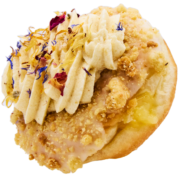 Pear Frangipane donut