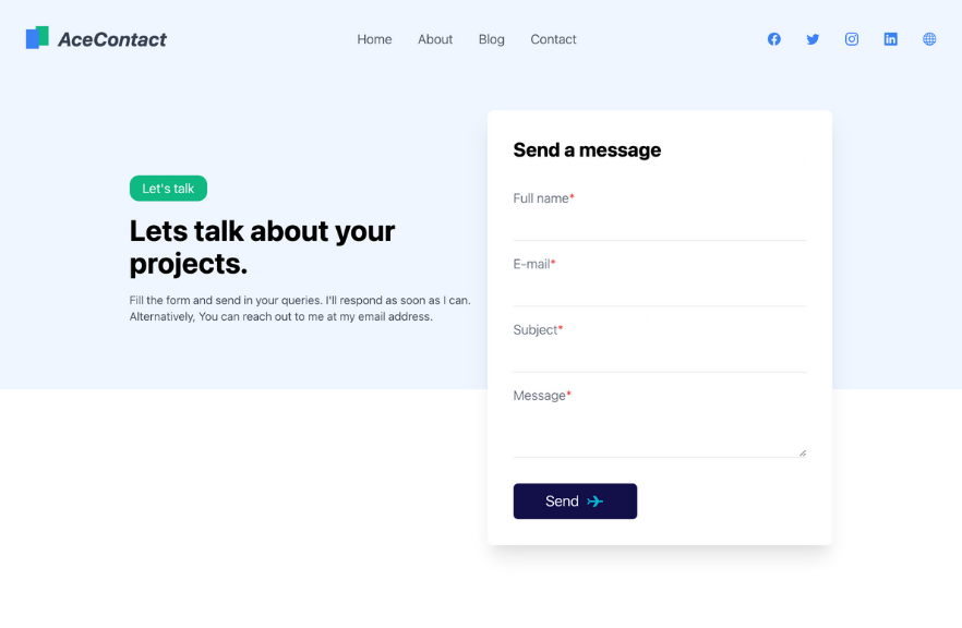 Contact Pages - Tailwind Master Kit