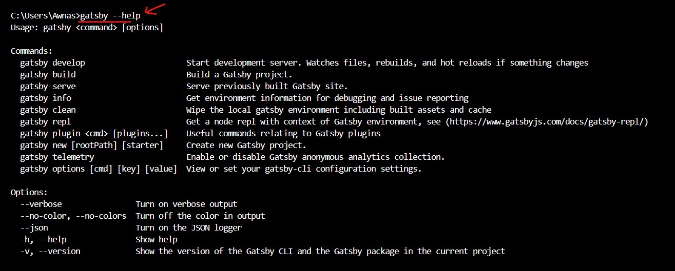 Get started with Gatsby js project