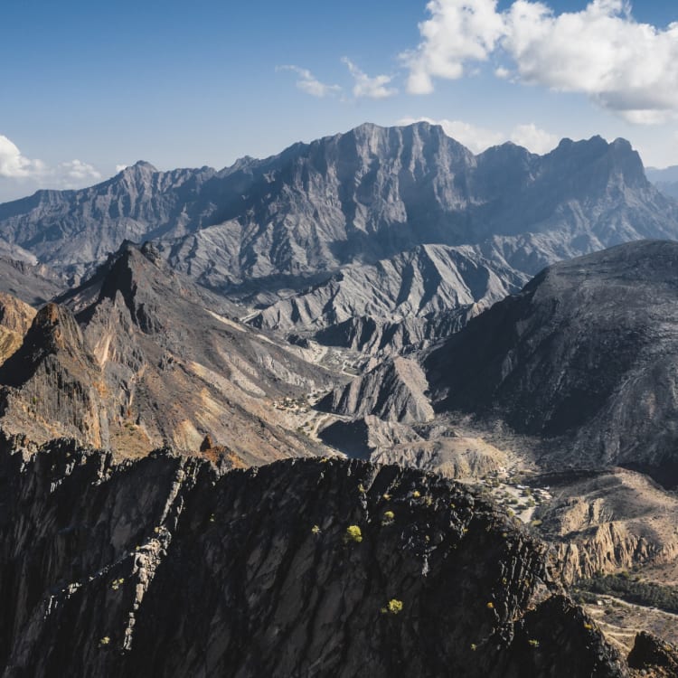 Hadjar Mountains in Oman