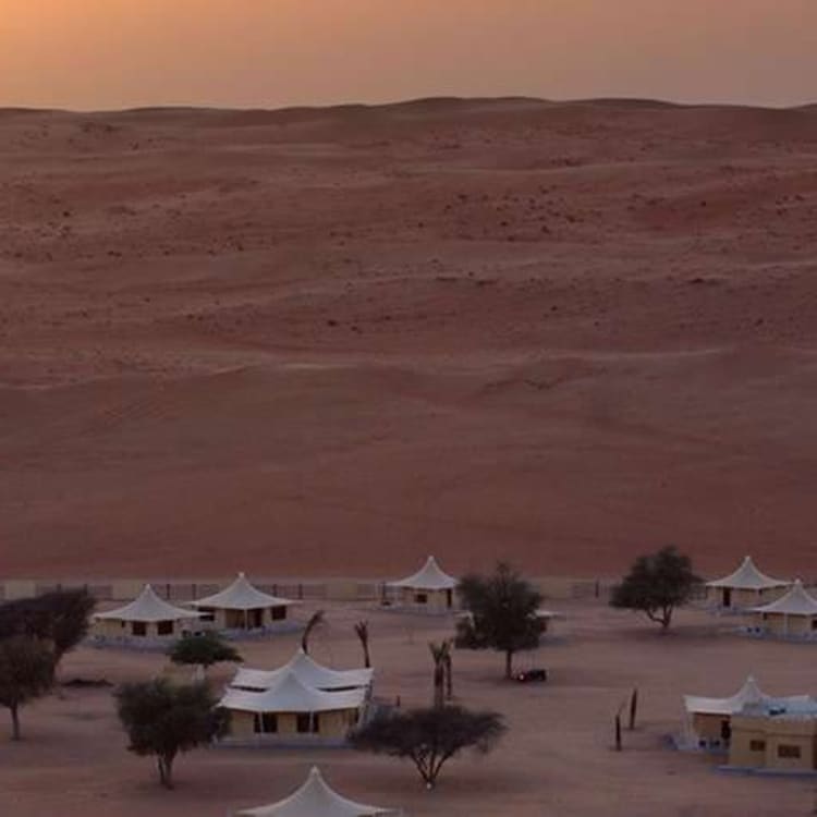 Desert Nights Camp Aerial Ansicht in Oman